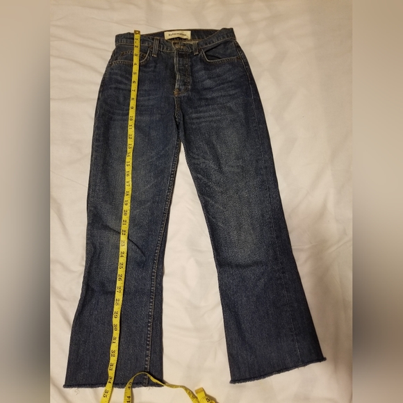 Reformation Mid crop Flare Jeans Women's Color Blue  Size 25 - Picture 5 of 8